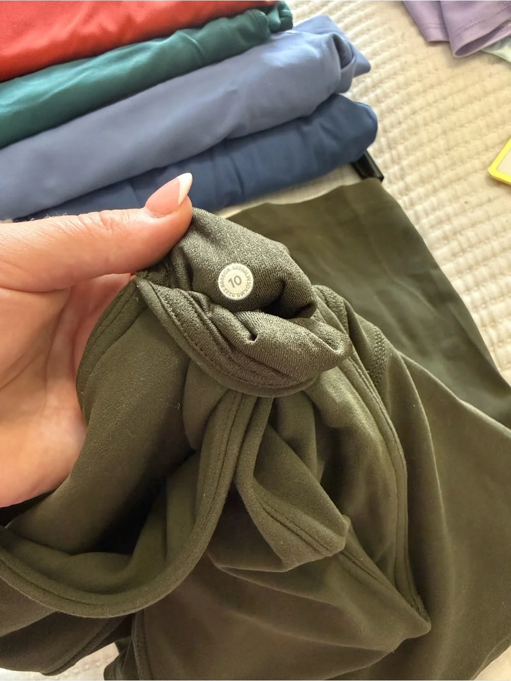 Wide-Leg High-Waist Olive Green Flare Pants